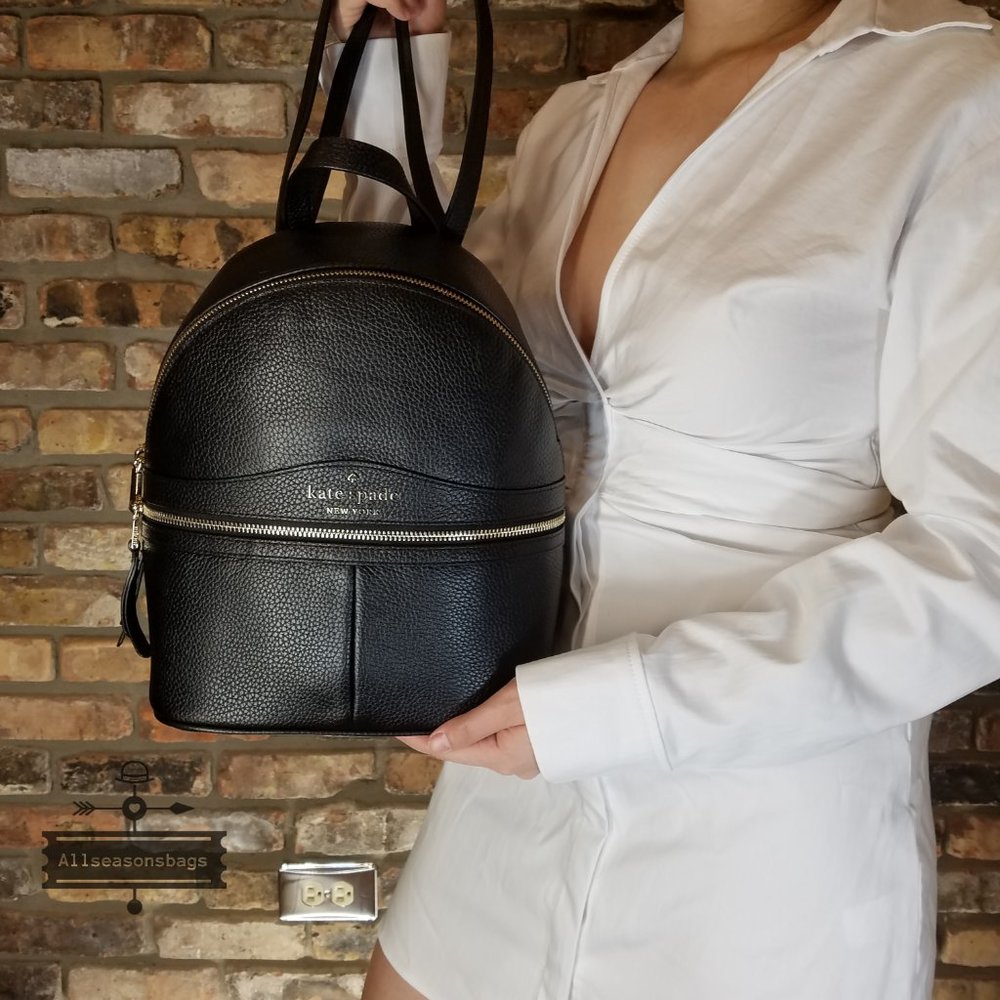 Kate spade MEDIUM KARINA backpack black NWT - Picture 4 of 9